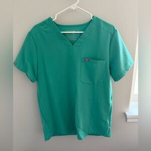 Figs Teal Green Technical Collection Scrub Top